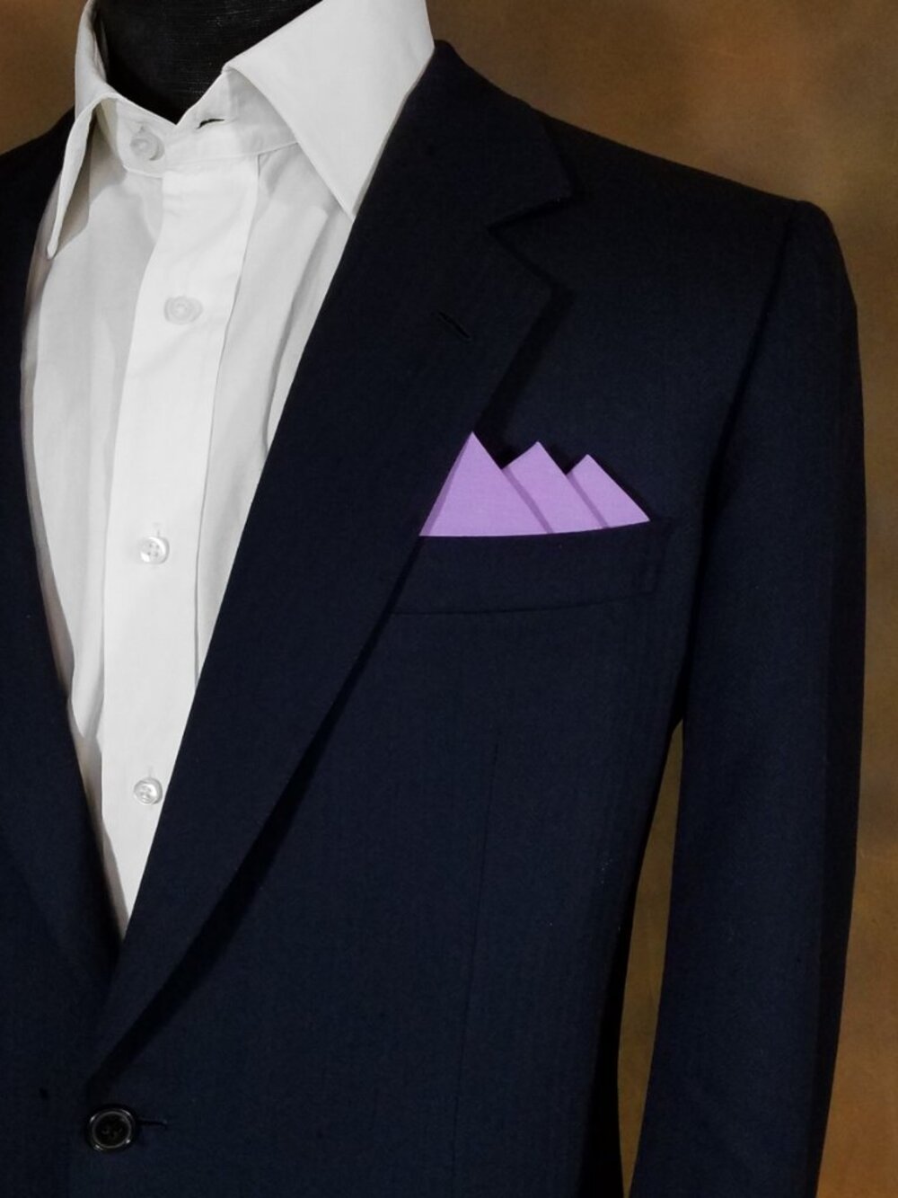 NEW Light Purple 100% Cotton Pre-Folded Pocket Square Handkerchief Insert